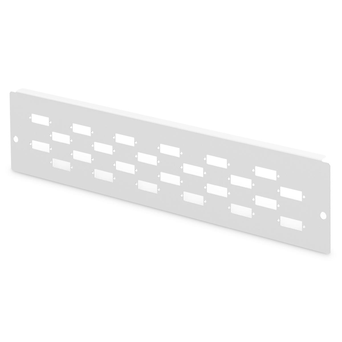 Piastra adattatore per dn-96800m-2, grigio (ral 7035) 12x sc-dx, lc-qd