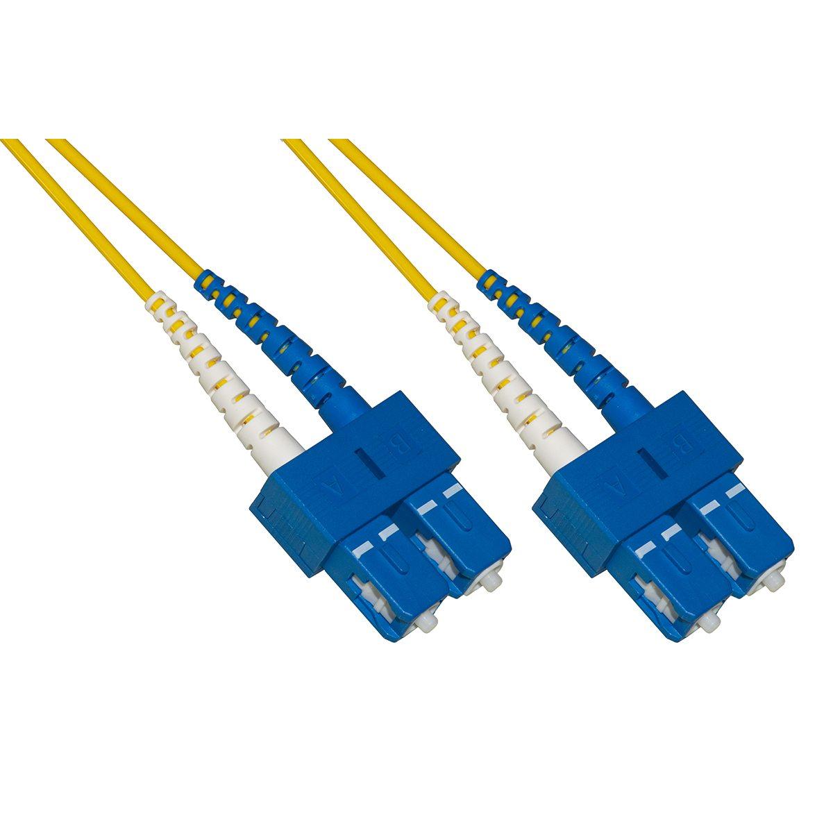 Cavo fibra ottica sc a sc singlemode duplex 9/125 mt 1 bending insensitive lszh