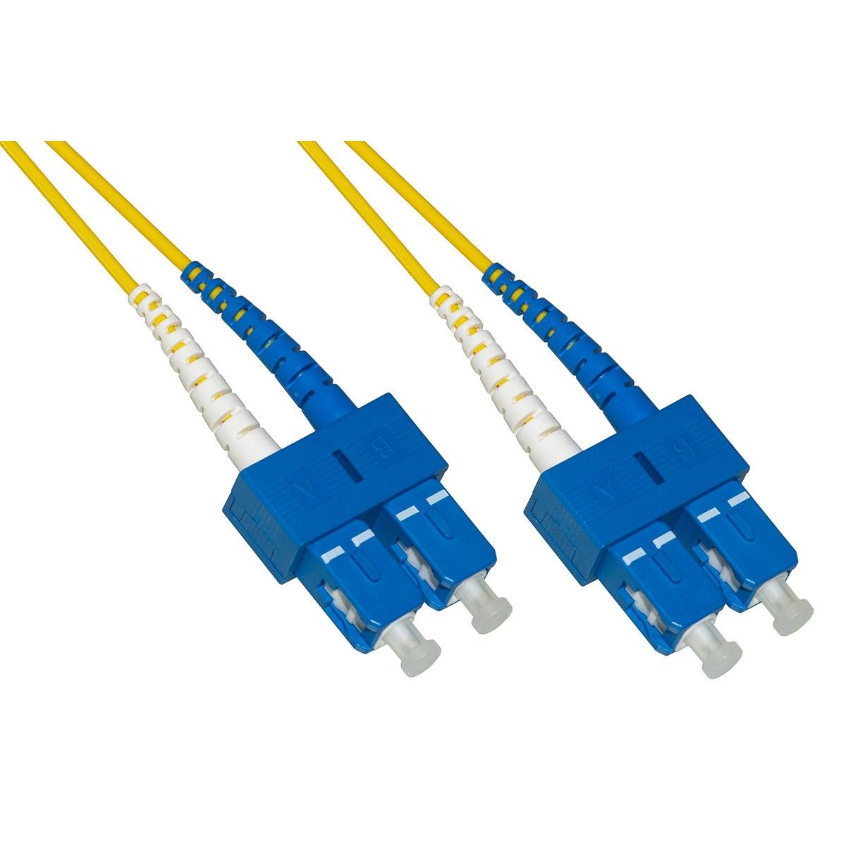 Cavo fibra ottica sc a sc singlemode duplex 9/125 mt 2 bending insensitive lszh