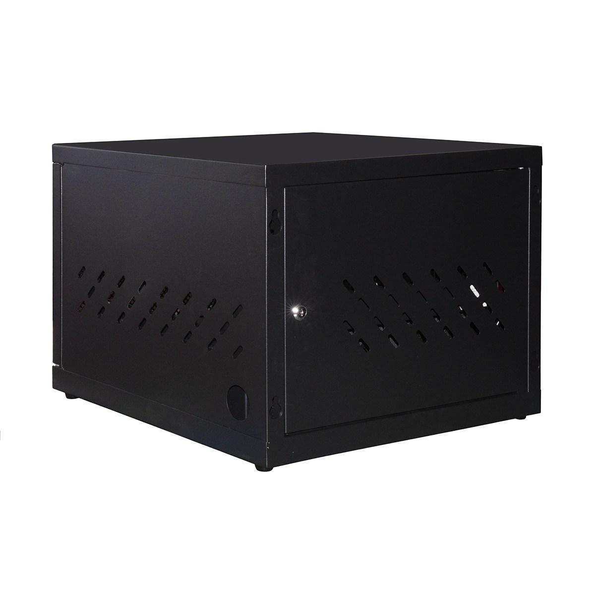 Armadio alloggiamento 16 notebook o tablet colore nero con tre multiprese con 16 porte usb 5 volt 16a e 6 porte 220 volt universali ita/schuko