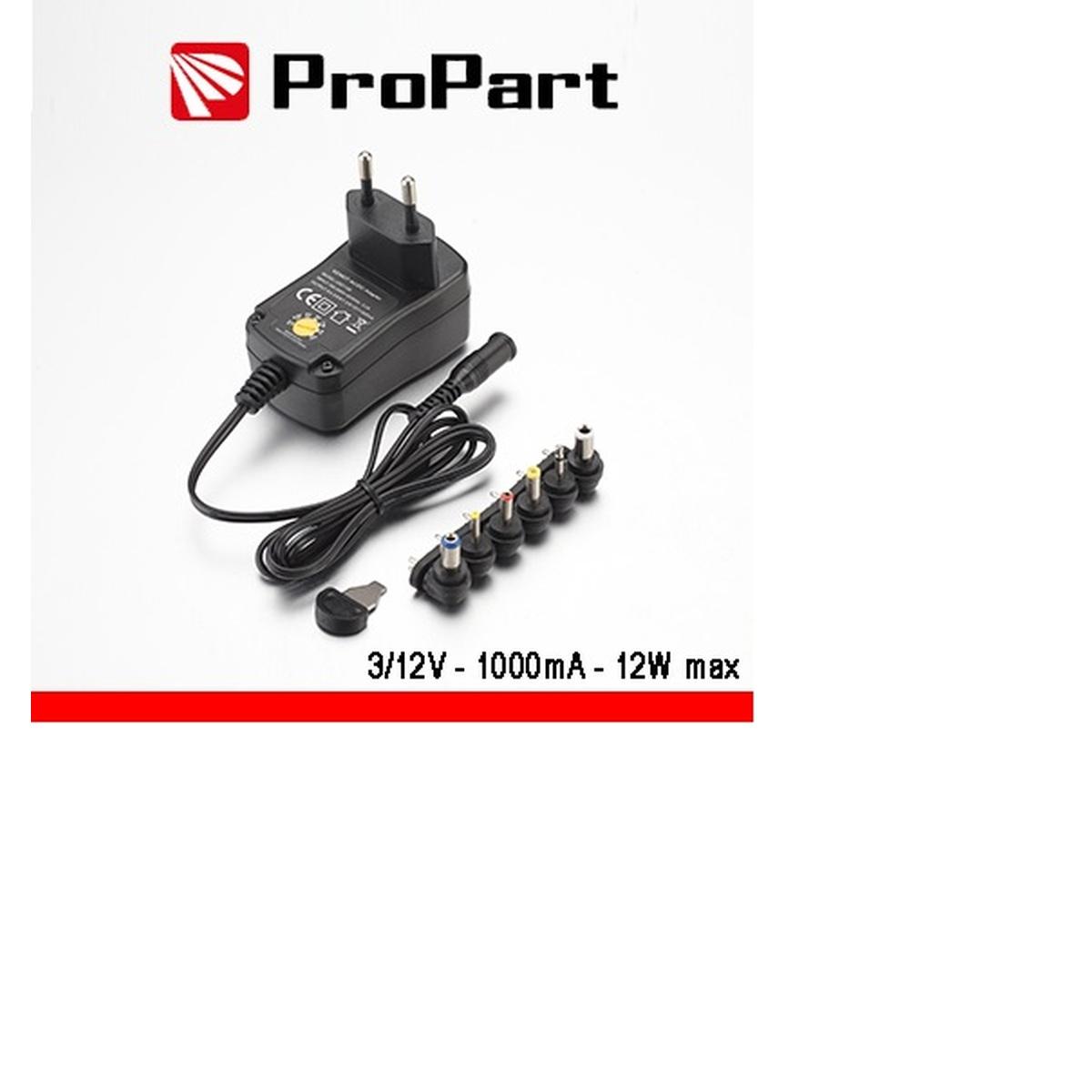 Alimentatore switching multitensione 3-12v 1000ma 12w max