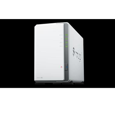 SYNOLOGY NAS TOWER 2 BAY 2.5"/3.5" HDD SATA, REALTEK RTD1619B 4CORE 1.7GHZ, 1 GB DDR4, 1 PORTA GIGABIT, 2 PORTE USB 3.2
