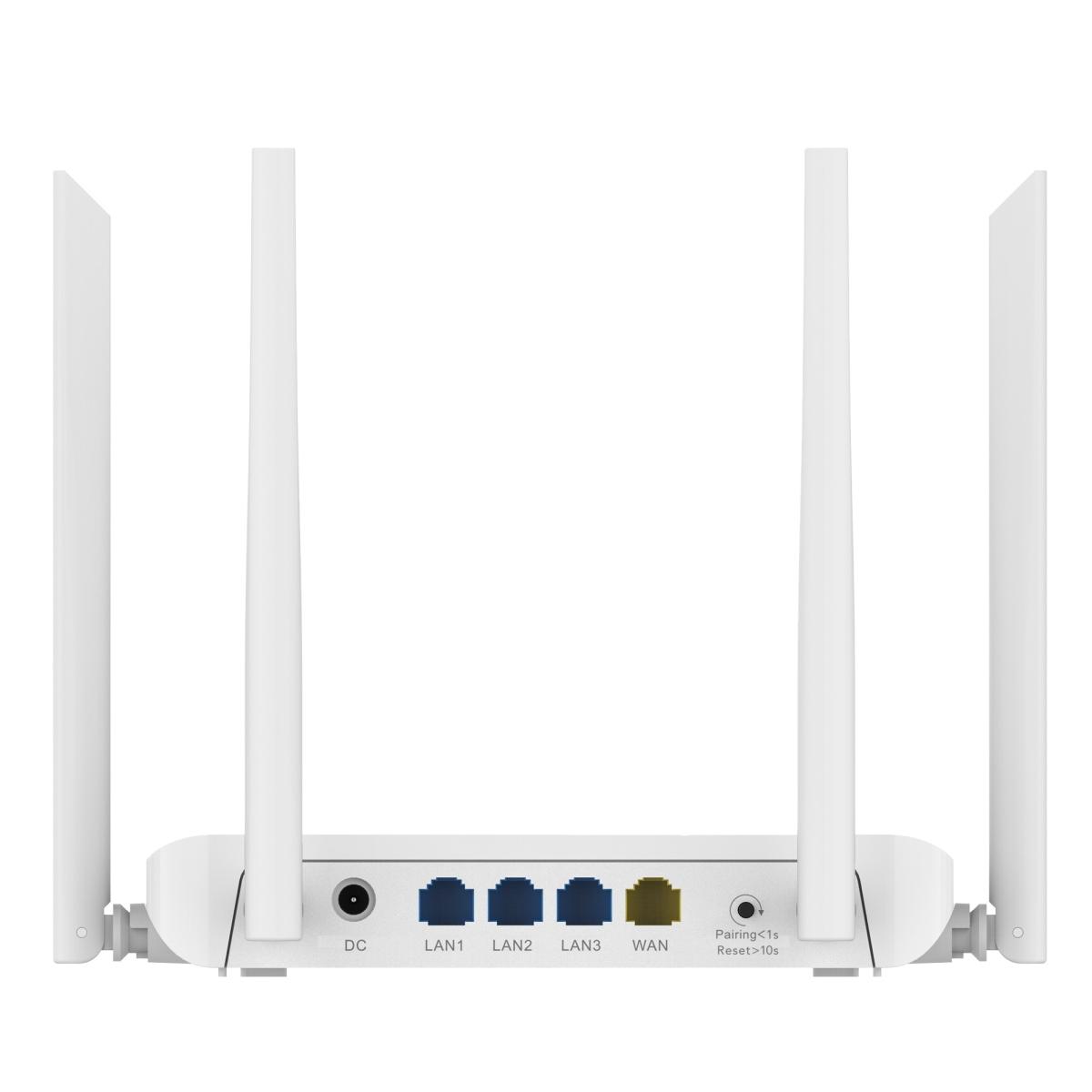 Reyee router mesh wi-fi 5 ac1200, 4 porte rj45 10/100 mbps, 802.11ac dual-stream e banda 2.4 e 5 ghz