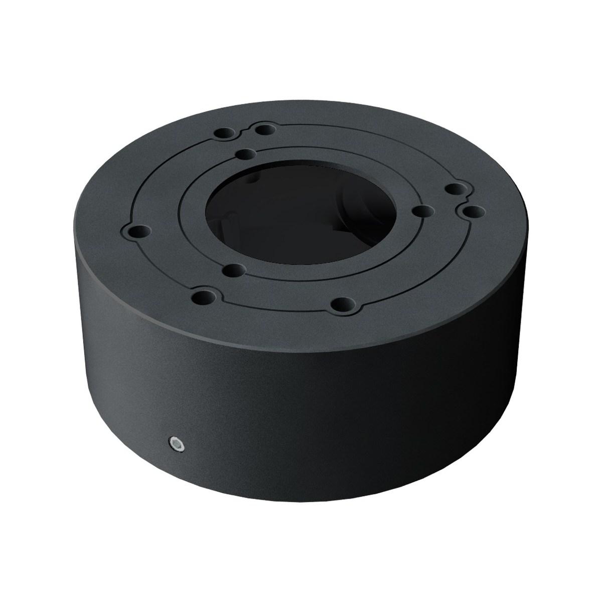 Scatola di giunzione safire smart per telecamere dome, adatto per uso in esterni, installazione a tetto o parete, diametro della base 96 mm, passacavo