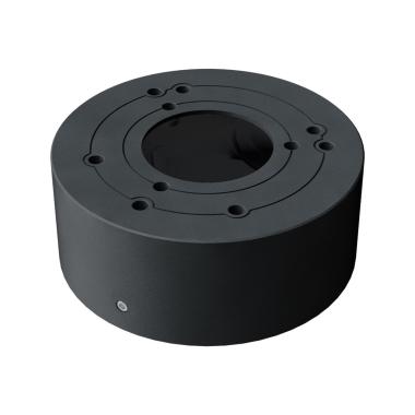 Scatola di giunzione safire smart per telecamere dome, adatto per uso in esterni, installazione a tetto o parete, diametro della base 96 mm, passacavo