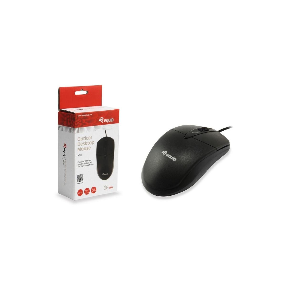 Mouse ottico usb equip, 245102, nero