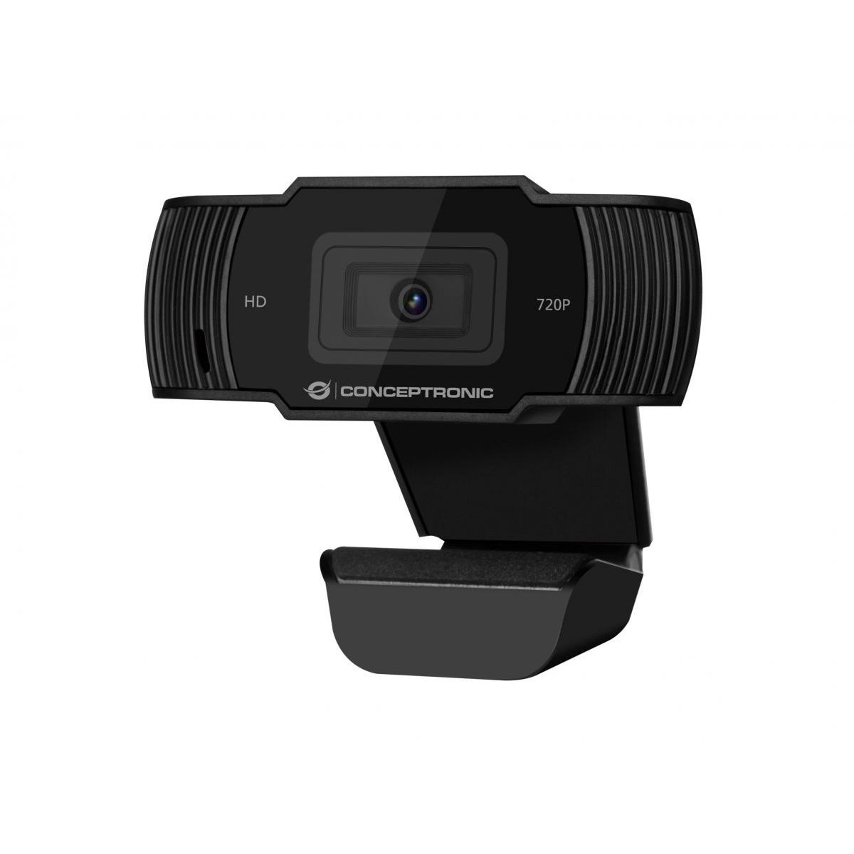 Webcam conceptronic full hd 720p, con microfono