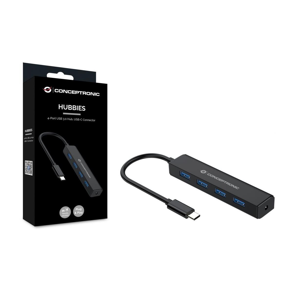 Hub usb3.0 4p type-c conceptronics ctc4usb3