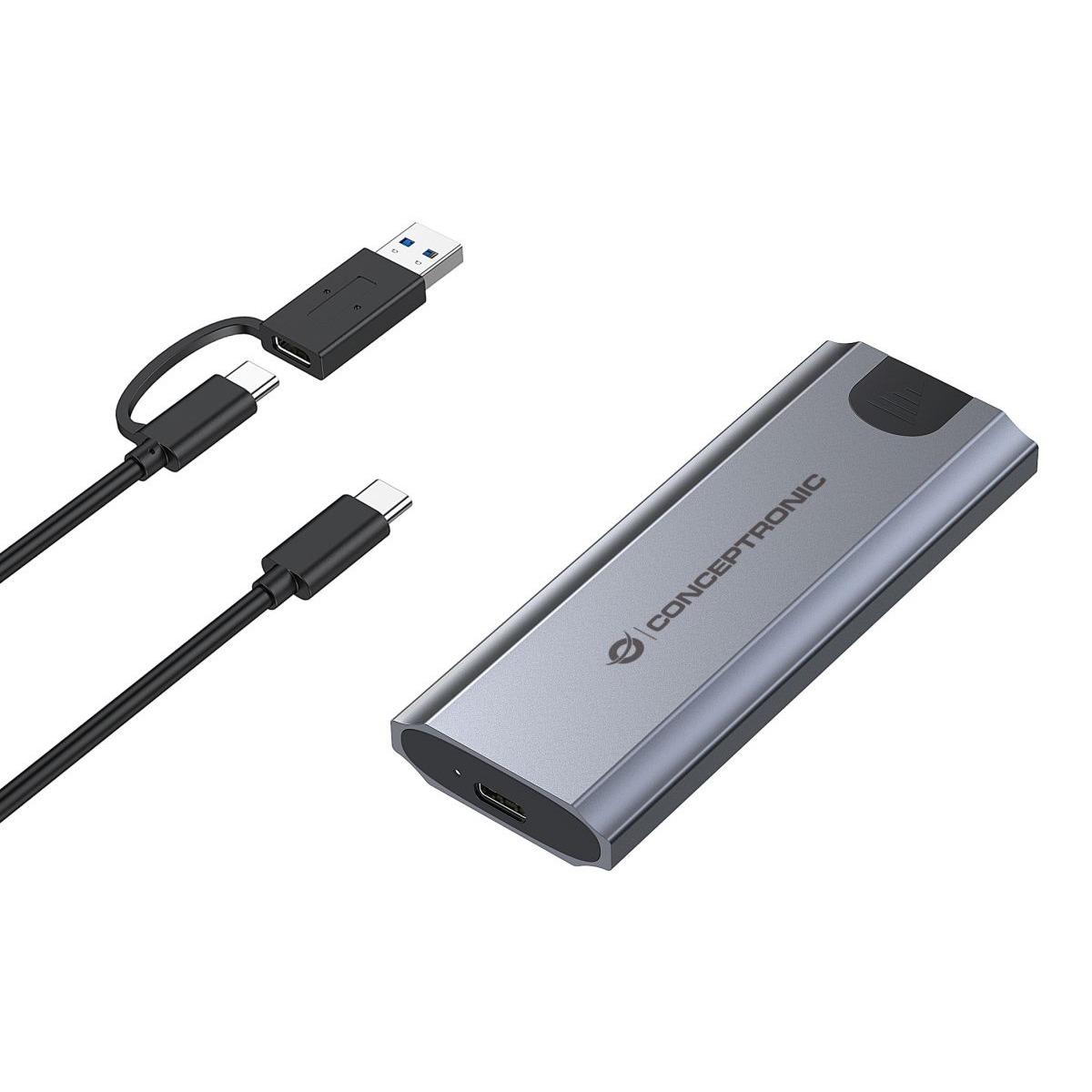 Box esterno nvme m.2  usb 3.0, usb-c, conceptronic