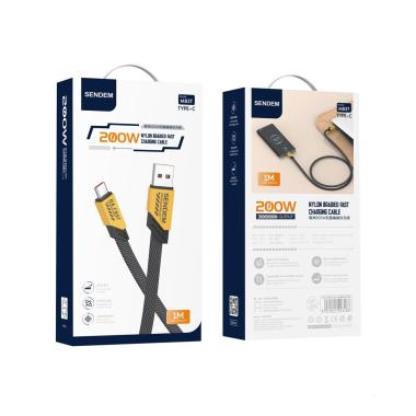 Cavo da usb a type c 1 metro 200w giallo
