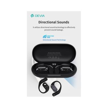 Auricolari em406 wireless senza inserimento nell'orecchio ows lite1, colore nero