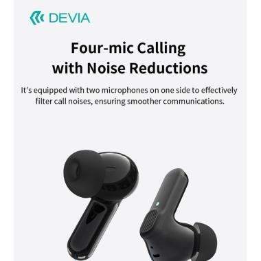 Auricolari tws em408 con anc riduzione del rumore bianco