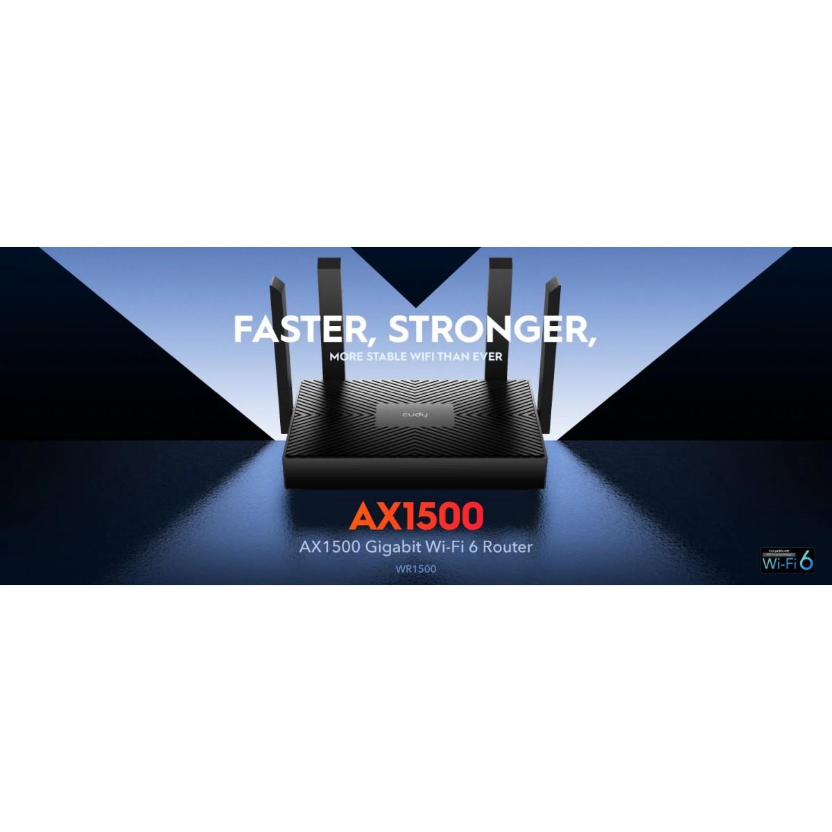 Router gigabit wi-fi 6 ax 1500, dual band