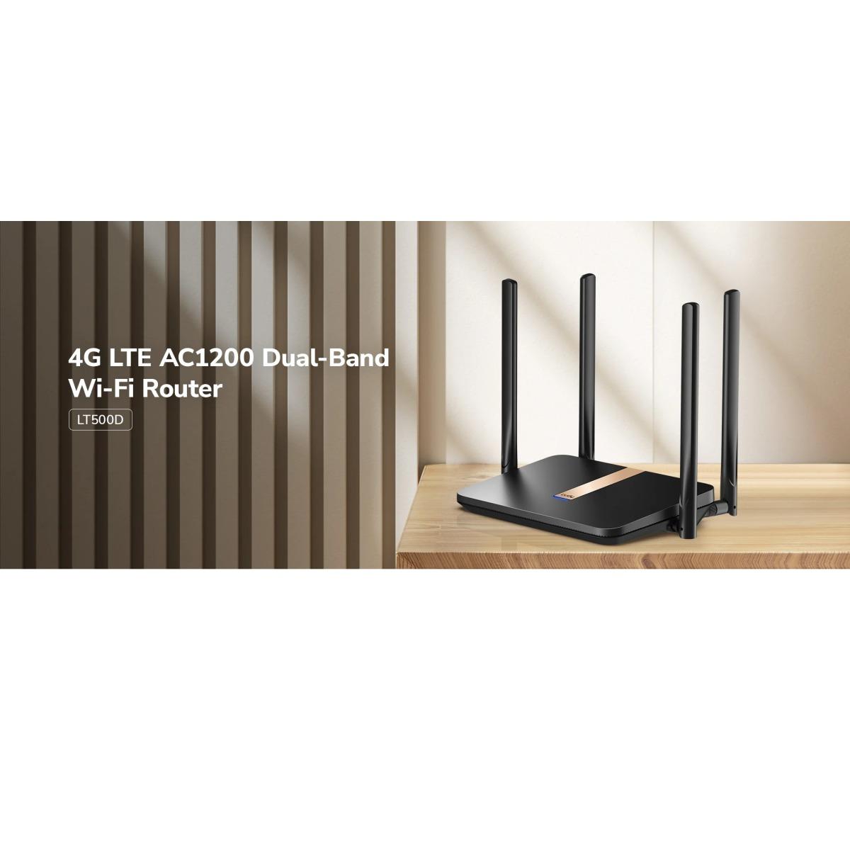 Router wi-fi 4g lt500d, ac1200 wi-fi mesh