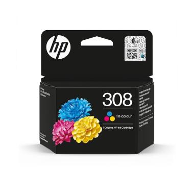 Cartuccia originale hp 7fp20ue colore, nr. 308, 120 pag. al 5%