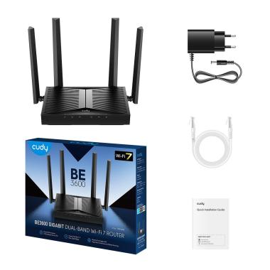 Router gigabit wi-fi 7, be3600