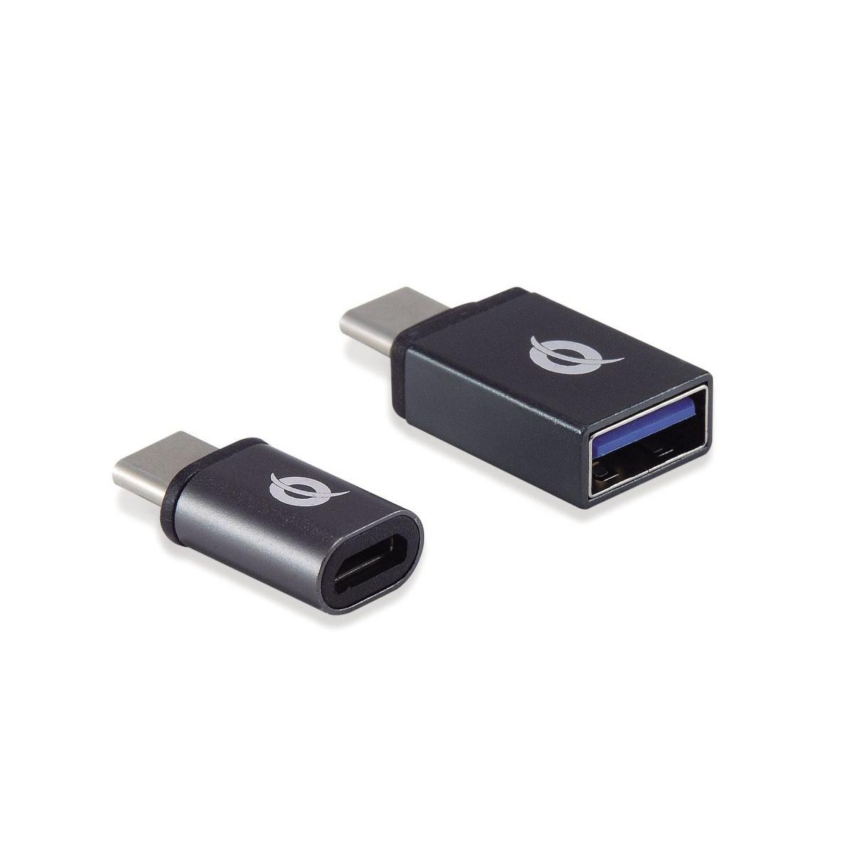 Adattatore otg da usb-c a usb a/microb pacco da 2, 10gbps (c-a), 480mbps (c-microusb)