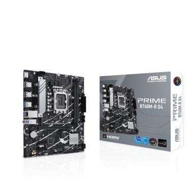 Scheda madre asus prime b760m-r d4, 2 x ram ddr4