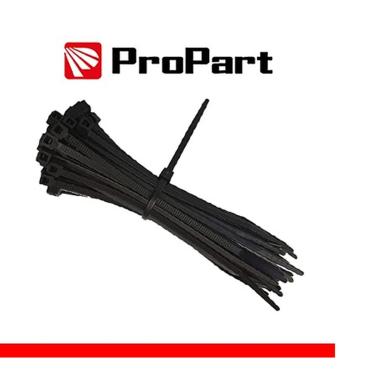 Confezione 100 fascette in nylon 4,8 x 300mm propart nera