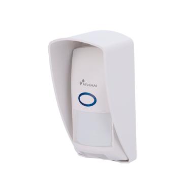 Nivian smart rilevatore volumetrico da esterno, campo di rilevamento 6-9m/110° (%var%), indicatore led, wireless 433mhz, compatibile con la centrale d'allarme nivian smart