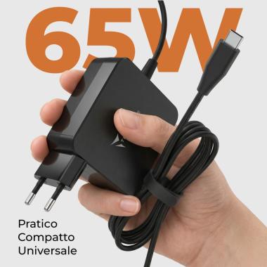 Techmade alimentatore universale usb type-c 65w per pc/nb/phone