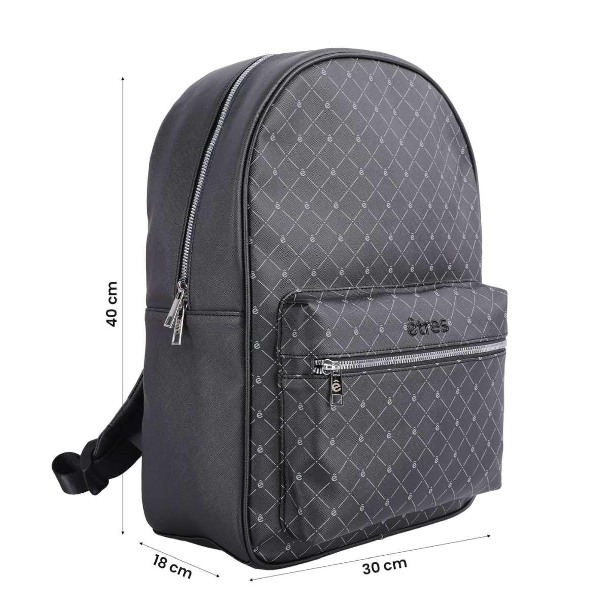 Etres zaino glam arcus black con rfid e tag non incluso