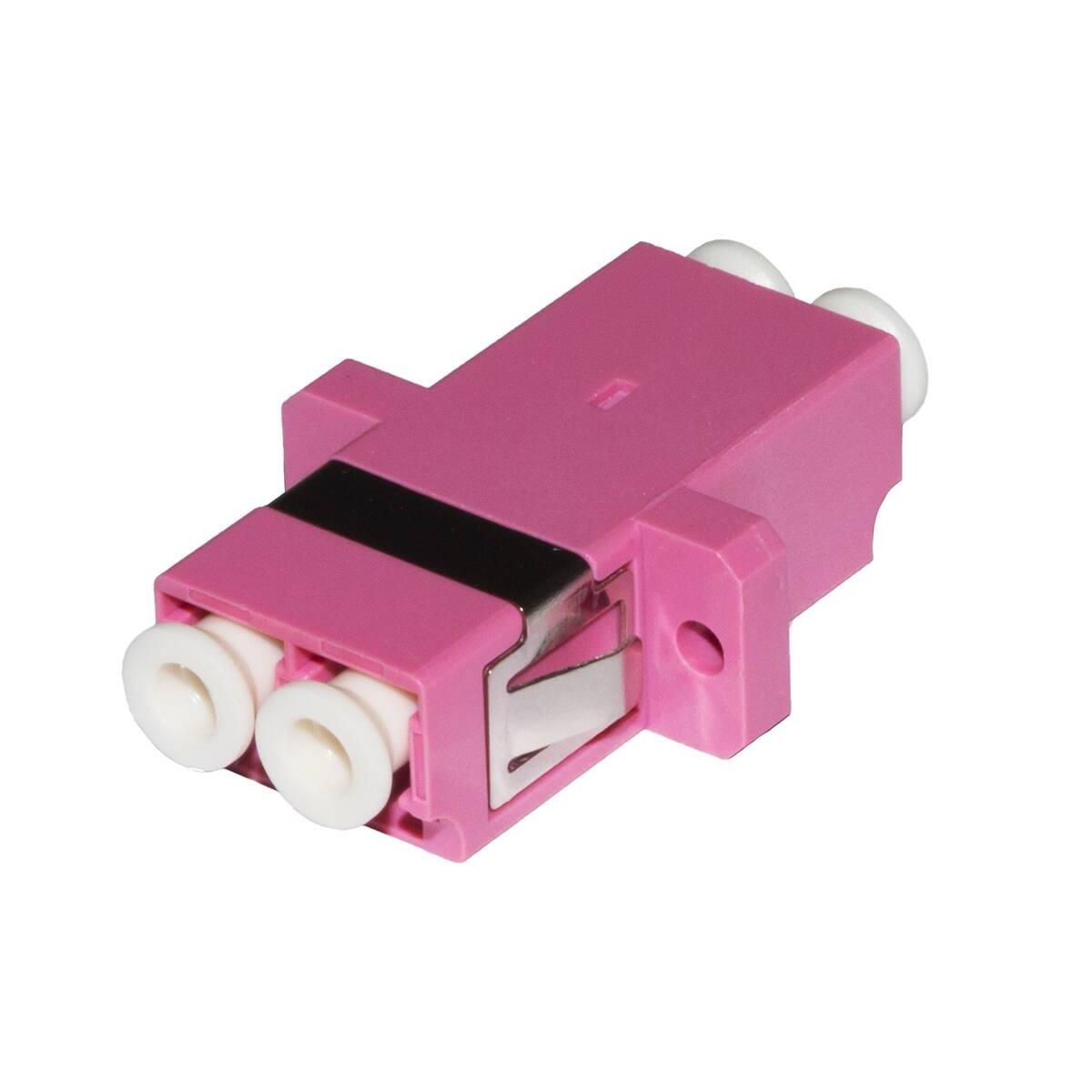 Adattatore fibra ottica lc/lc multimode duplex om4