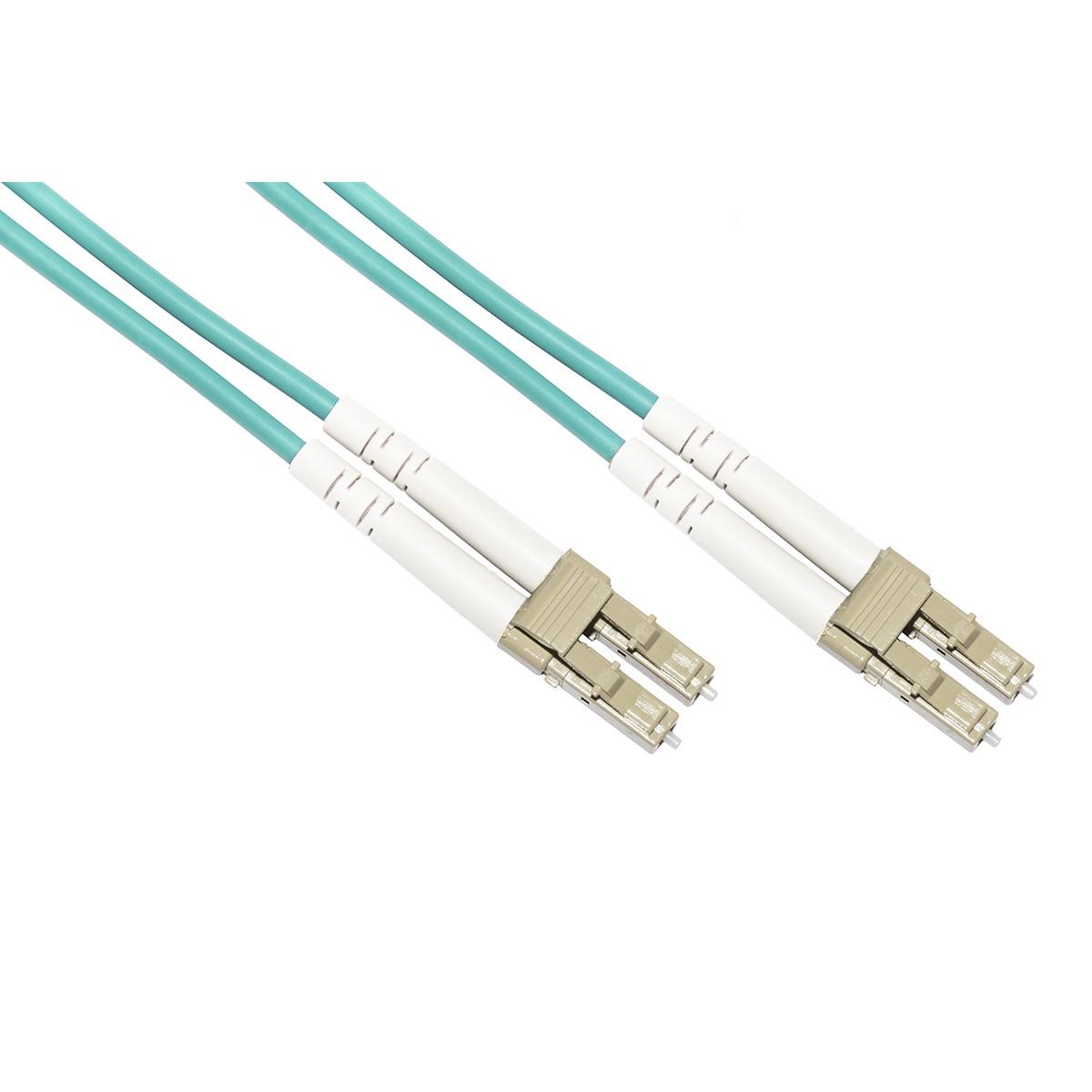 Cavo fibra ottica lc a lc multimode duplex om3 50/125 mt.20