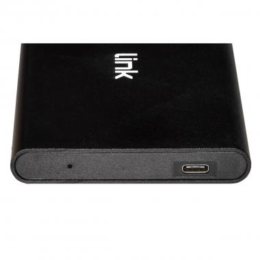 BOX ESTERNO IN ALLUMINIO PER HARD DISK SATA 2,5" CON CONNETTORE USB 3.1 (GEN 2) TIPO C VELOCITA' 10 GBPS