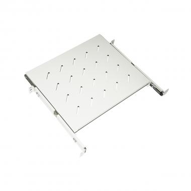 Ripiano universale per armadio rack estraibile su binari telescopici 1 unita' grigio 350mm.