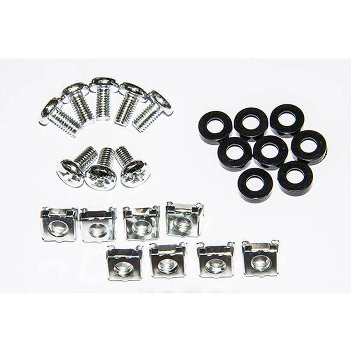 Ripiano universale per armadio rack estraibile su binari telescopici 1 unita' nero 650mm.