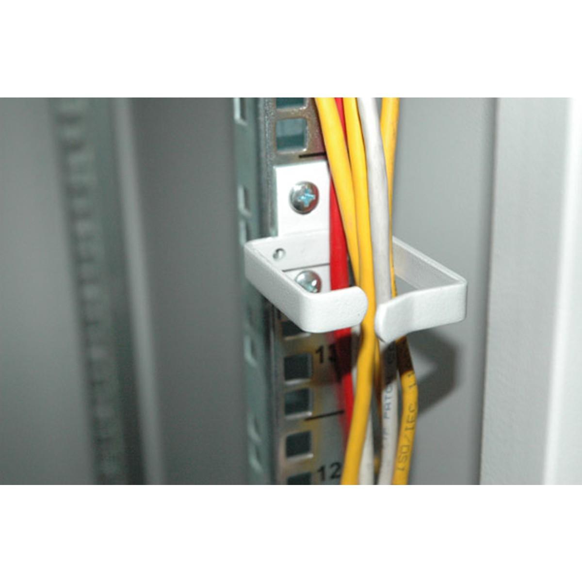 PASSACAVI PER ARMADI RACK 44x60 mm. CONFEZIONE 10 PEZZI - COLORE GRIGIO RAL 7035