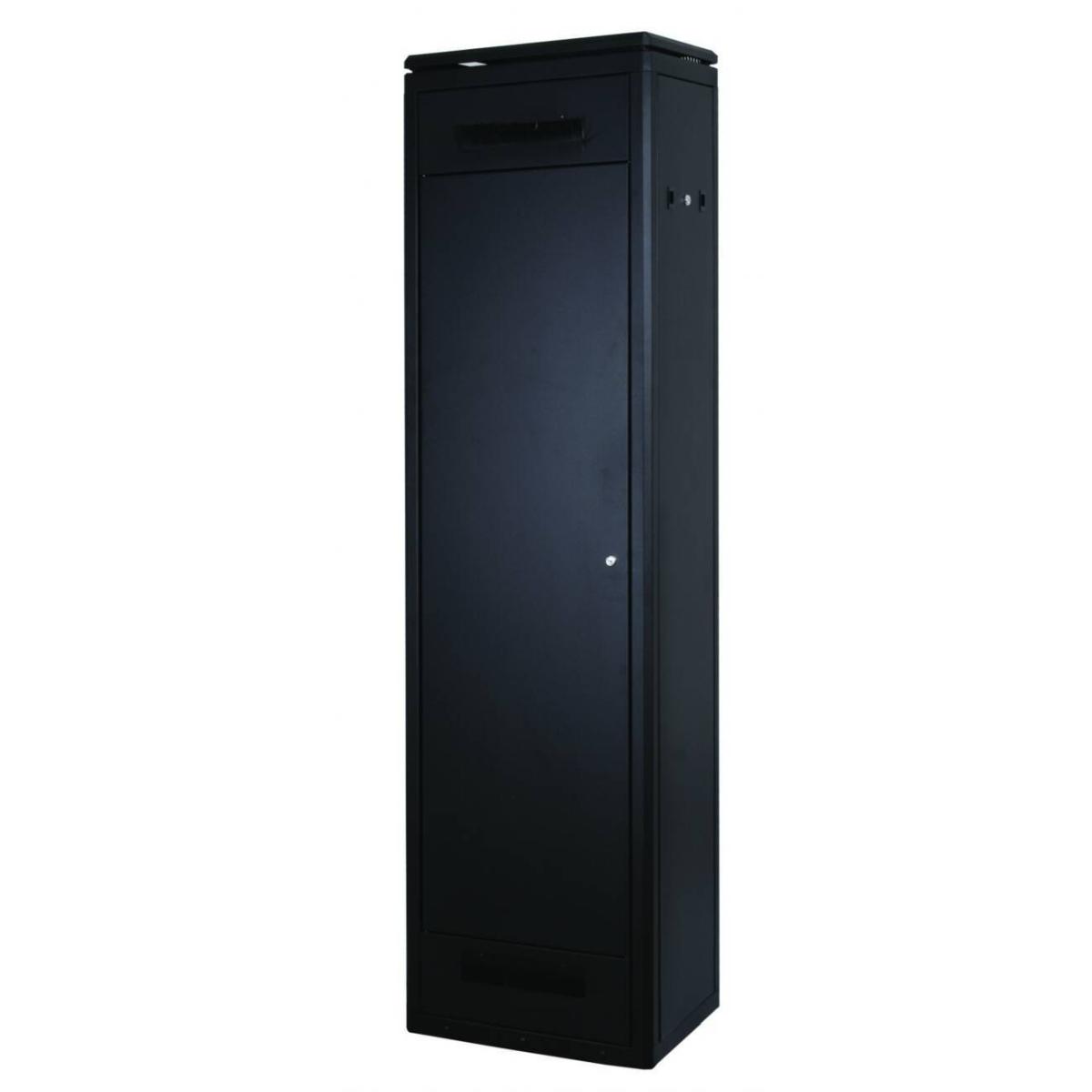 Armadio 22 unita' linea professionale (a)1200 x (l)600 x (p)600 mm. colore nero ral9005 (dn-19 22u-6/6-sw)