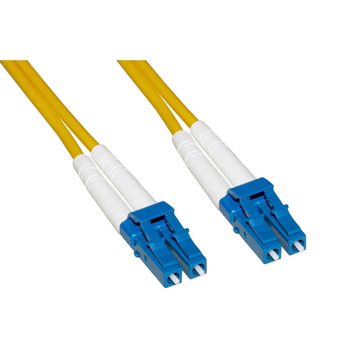 Cavo fibra ottica lc a lc singlemode duplex 9/125 mt.30