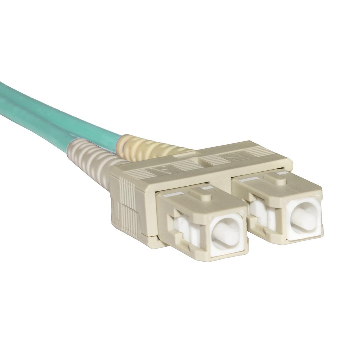 Cavo fibra ottica lc a sc multimode duplex om3 50/125 mt.0,5