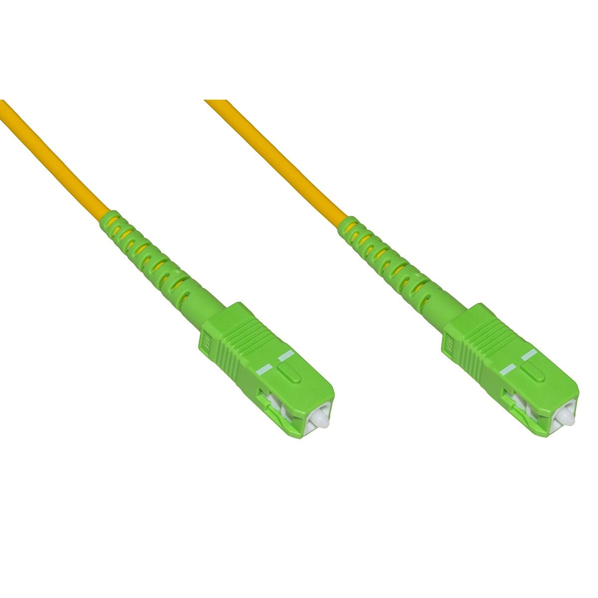 Cavo fibra ottica apc sc a apc sc singlemode simplex  mt.20
