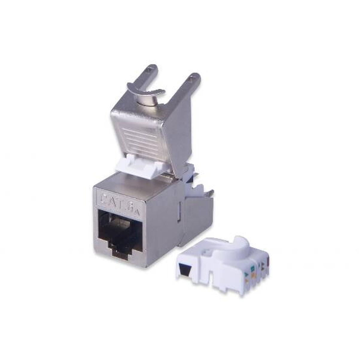 Inserto jack schermato rj45 categoria 6a toolfree