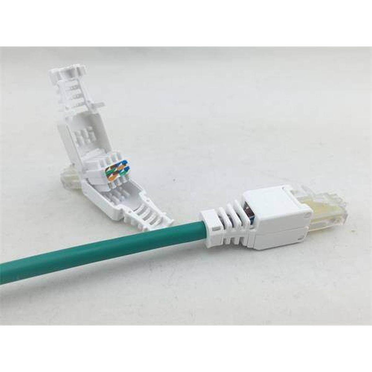 Plug 8 poli cat 6 utp non schermato , rj45 tooless