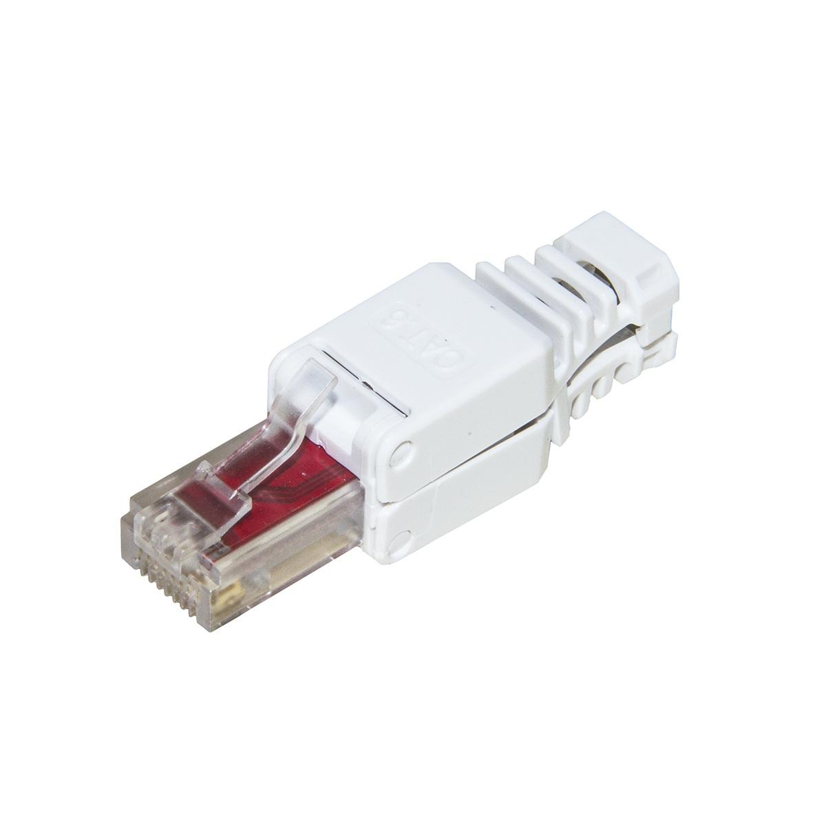 Plug 8 poli cat 6 utp non schermato , rj45 tooless