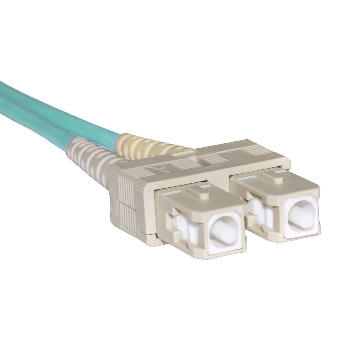 Cavo fibra ottica sc a sc multimode duplex om3 50/125 mt.5