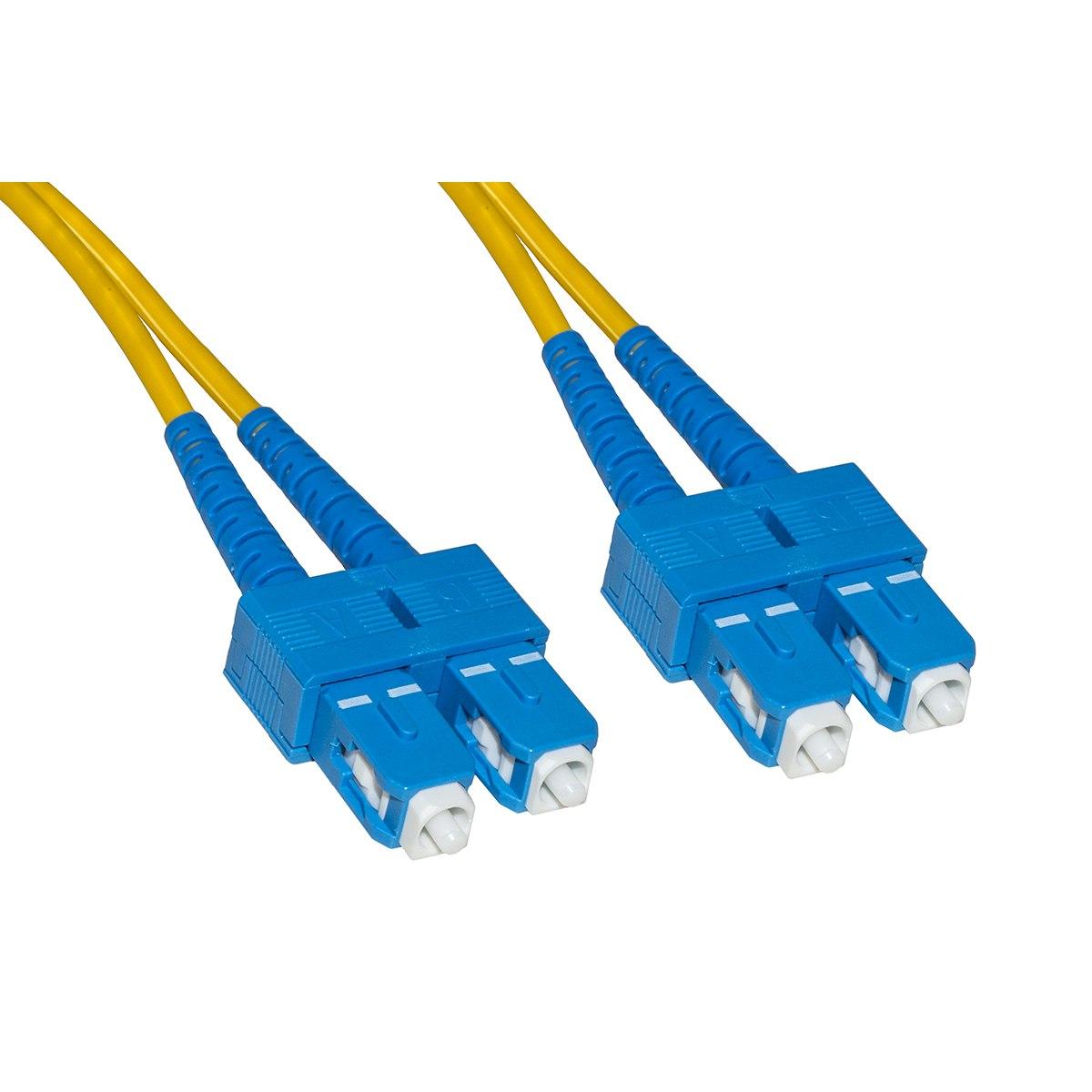 Cavo fibra ottica sc a sc singlemode duplex 9/125 mt.2