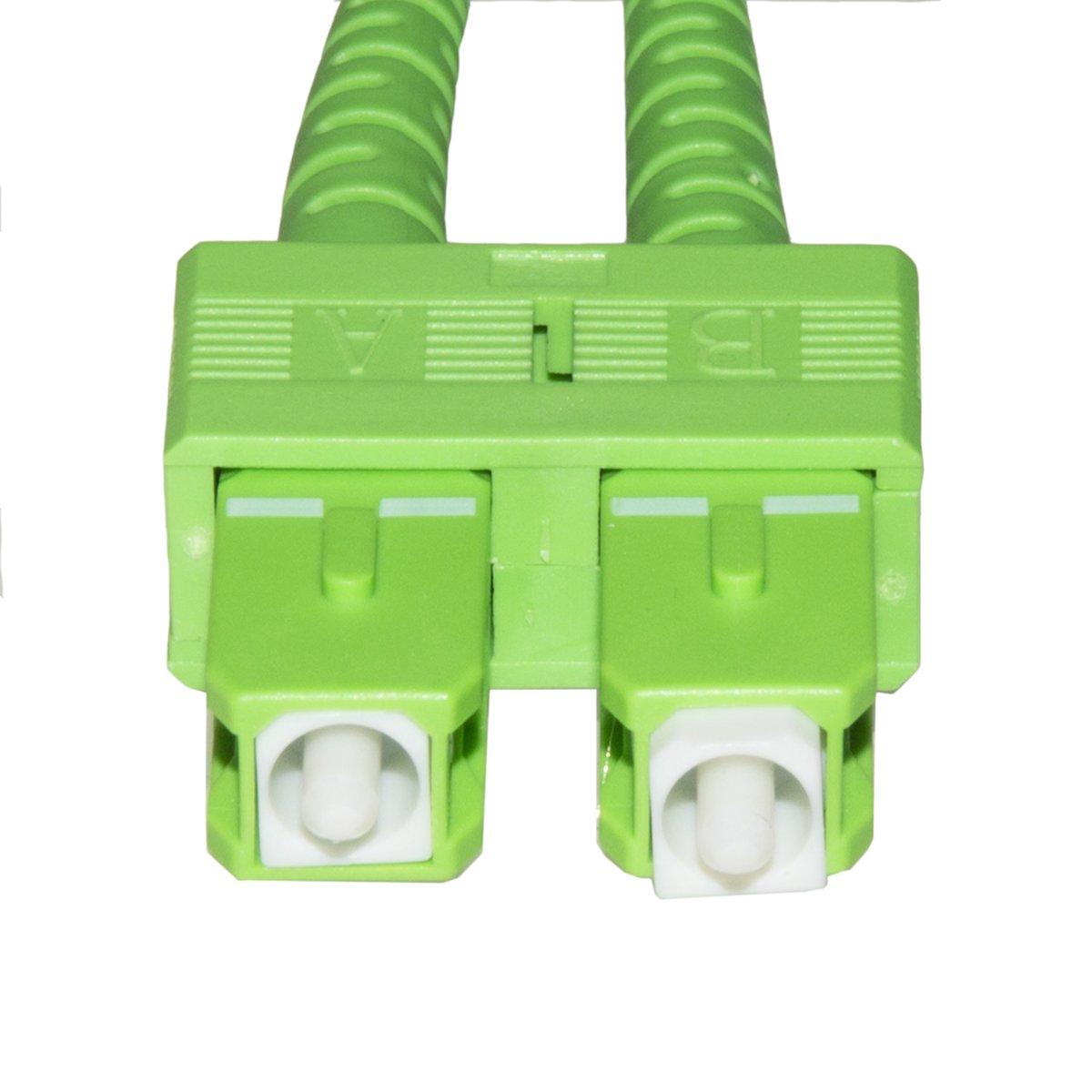 Cavo fibra ottica sc apc a sc upc singlemode duplex  mt.3